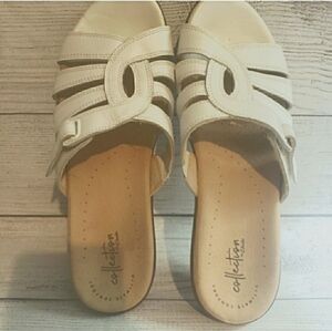 Women's Sz. 9W |‎ Clark's Leather Sandals | Ultimate Comfort Collection